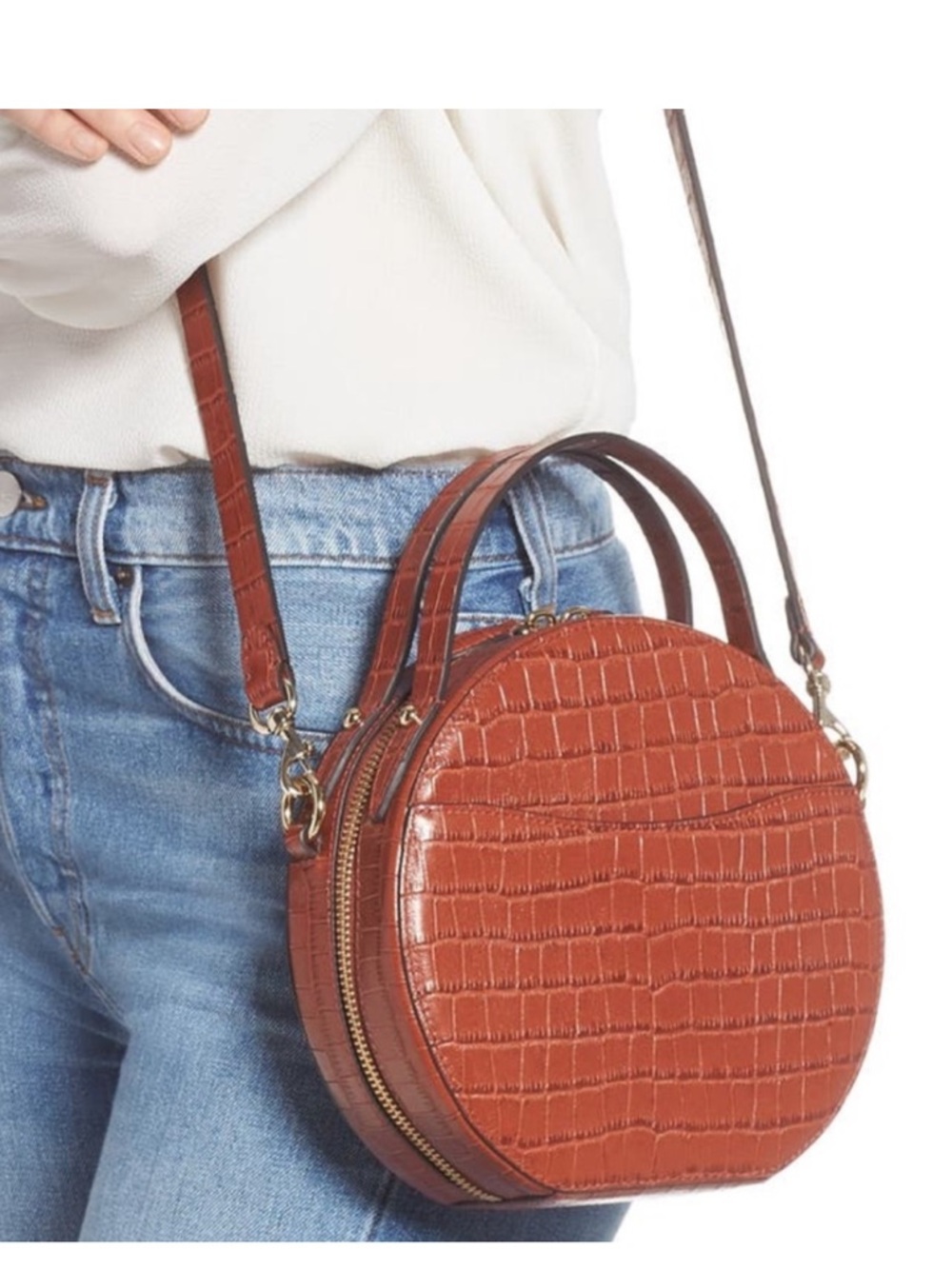 Rebecca Minkoff Jody Circle Crossbody Bag in Acorn